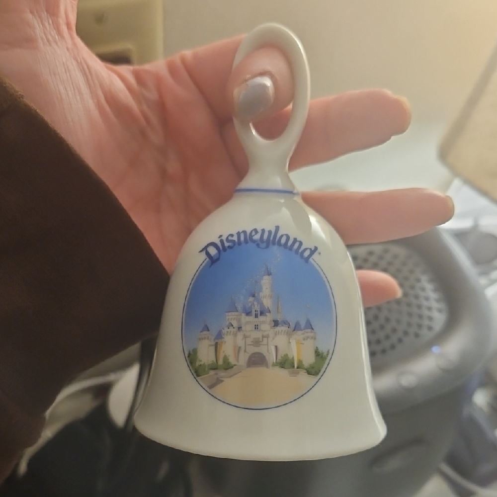 Vintage Disneyland Souvenir Sleeping Beauty Castle Ceramic Bell